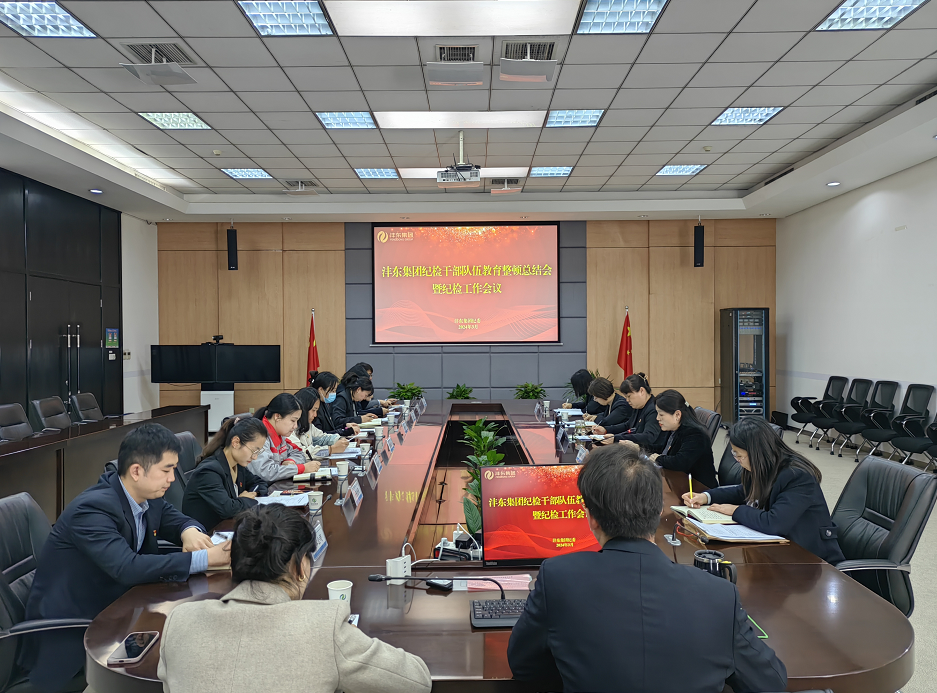 沣东集团纪委召开纪检干部队伍教育整顿总结会议